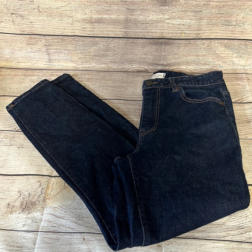 Harper Heritage Dark Blue Mid Rise Skinny Jeans (Smoker)